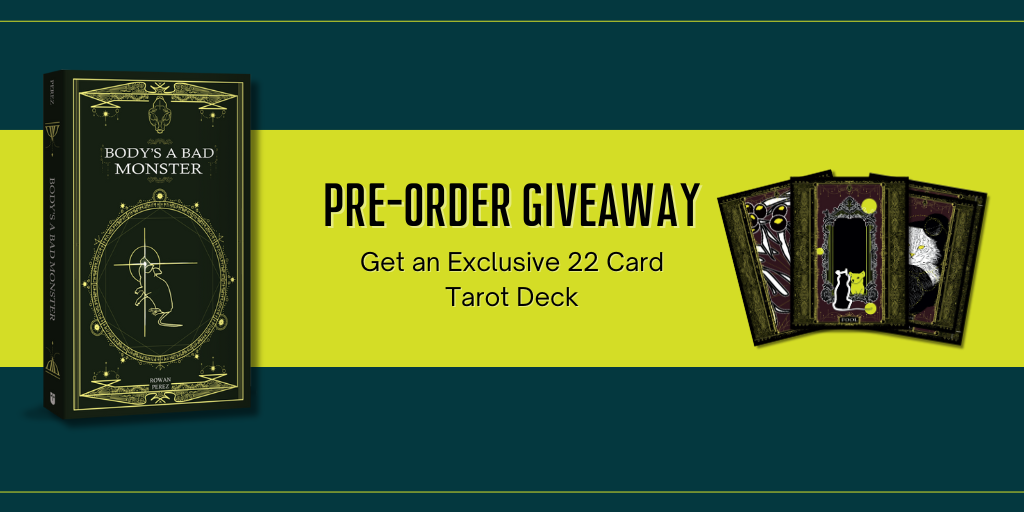 Bodys a Bad Monster Pre-Order Banner_darker green Bodys a Bad Monster Pre-Order Banner_darker green